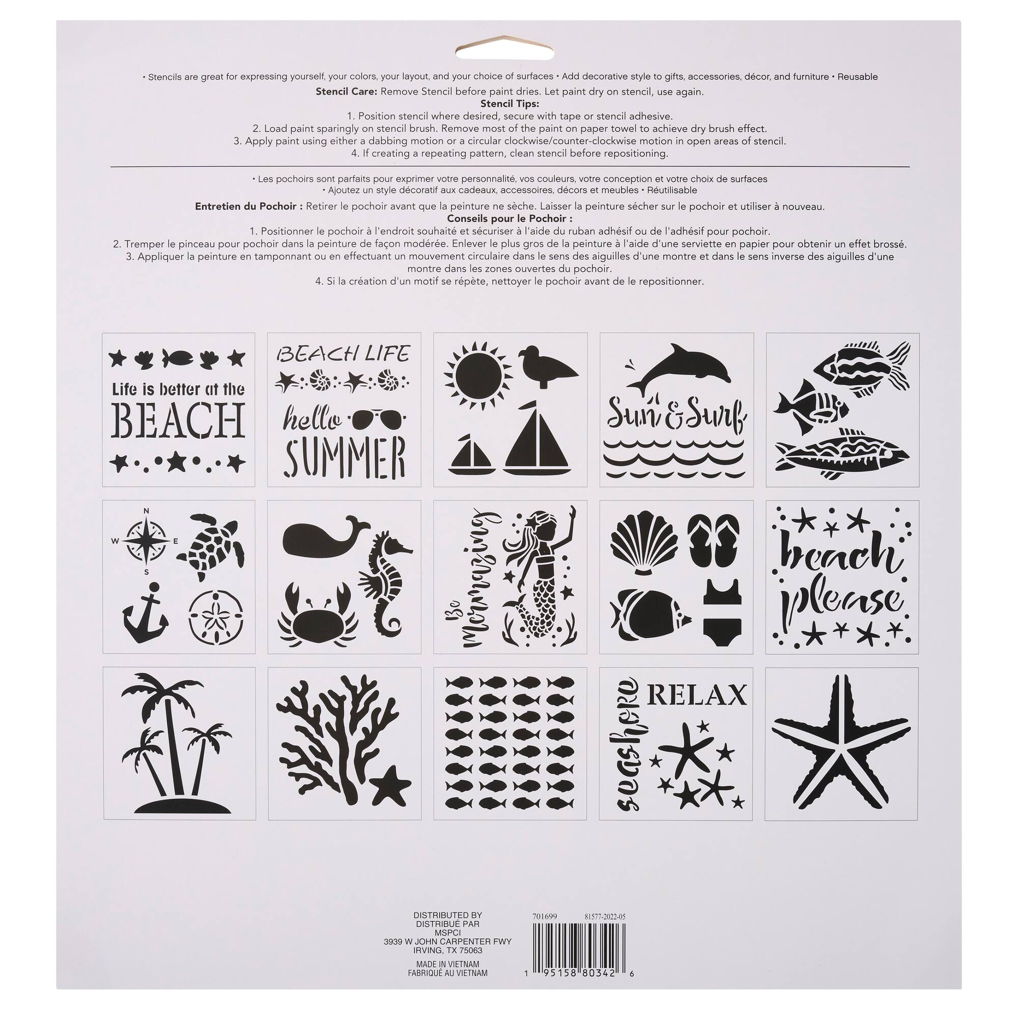 Seaside Stencils by Craft Smart®, 12" x 12"